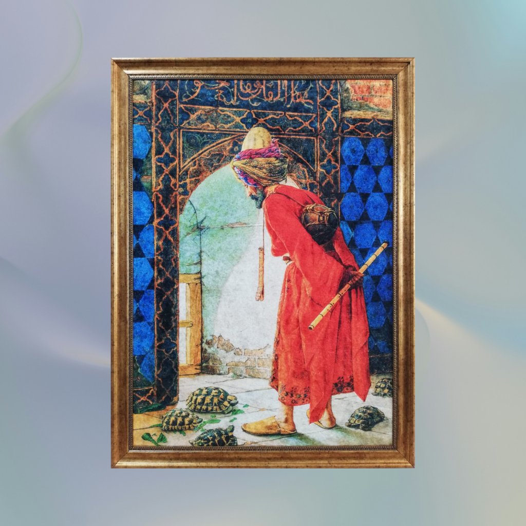 Kaplumbağa terbiyecisi Kadife Dokuma